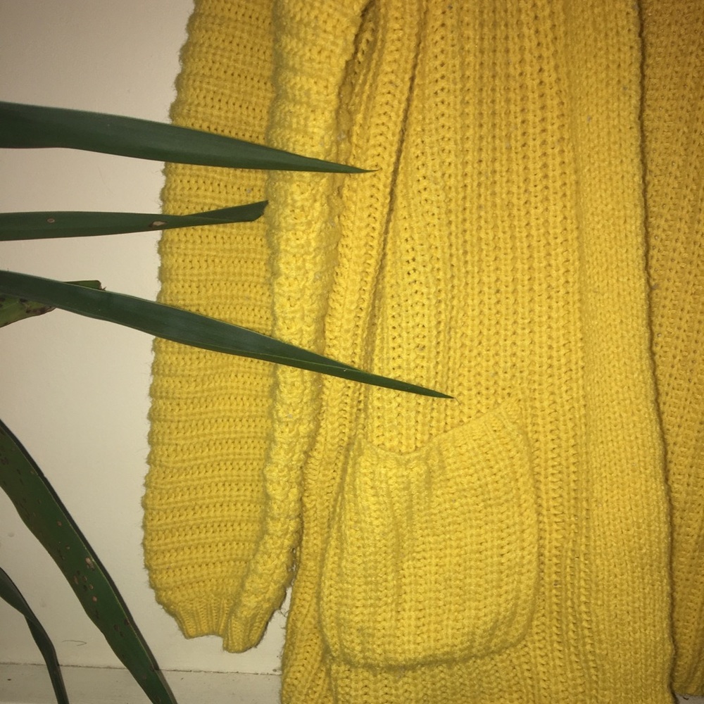 Primark Yellow Sweater Cardian